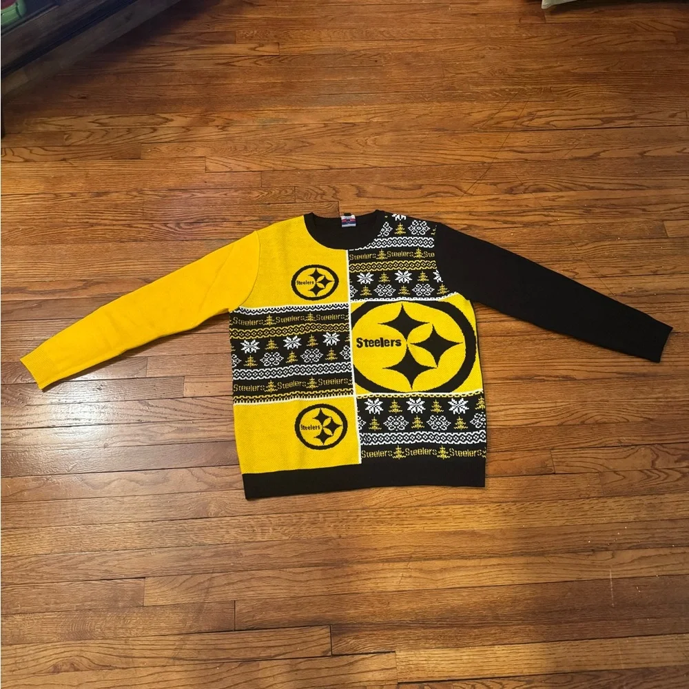 Steelers Black and Yellow Sweater - Picture 3 of 7